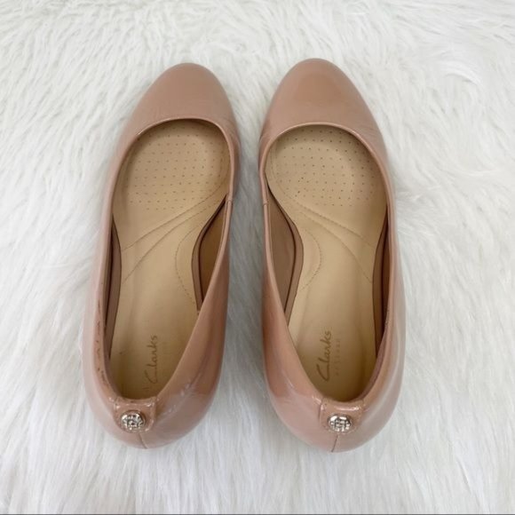 🎉SOLD🎉CLARKS Artisan VENDRA BLOOM WOMENS WEDGE PUMP Size 7 - Picture 6 of 16